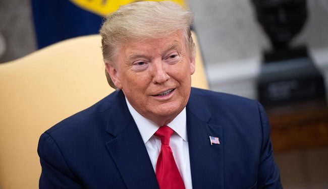 (FILES) In this file photo taken on January 07, 2020 US President Donald Trump speaks during a meeting with Greek Prime Minister Kyriakos Mitsotakis in the Oval Office of the White House in Washington, DC. - President Donald Trump likes to boast that he has a talent for coining nicknames. On January 9, 2020, he unveiled what he called a "beautiful" acronym for NATO deployments in the Middle East -- NATOME."I actually had a name: NATO, right, and then you have ME -- Middle East. NATOME. I said, what a beautiful name," Trump told reporters, in extensive comments about the issue.

"NATO plus ME," he said. (Photo by SAUL LOEB / AFP)