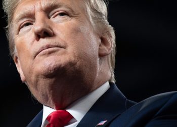 (FILES) In this file photo taken on January 9, 2020 US President Donald Trump speaks during a "Keep America Great" campaign rally at Huntington Center in Toledo, Ohio. - The head of a Canadian food giant appeared to blame US President Donald Trump for the deaths of Canadians, including an employee's wife and child, in the downing of a jetliner in Iran. The Ukraine International Airlines Boeing 737 was shot down by a missile shortly after taking off from Tehran before dawn last January 8, 2020, killing all 176 passengers and crew on board. Fifty-seven of the victims were Canadian. Maple Leaf Foods chief executive Michael McCain said late January 12, 2020 in a Twitter message that a colleague lost his wife and child to a "needless, irresponsible series of events in Iran." (Photo by SAUL LOEB / AFP)