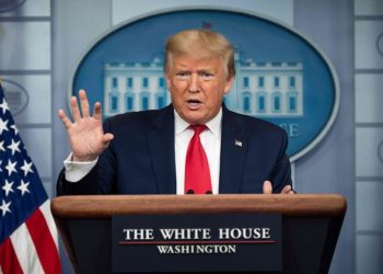 u try to do it US President Donald Trump speaks during a Coronavirus Task Force press briefing at the White House in Washington, DC, on April 9, 2020. (Photo by JIM WATSON / AFP)