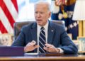 President Joe Biden speaks before signing the American Rescue Plan, a coronavirus relief package, in the Oval Office of the White House, Thursday, March 11, 2021, in Washington. (AP Photo/Andrew Harnik)