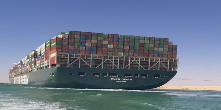 Ship Ever Given, one of the world's largest container ships, is seen after it was fully floated in Suez Canal, Egypt March 29, 2021.  Suez Canal Authority/Handout via REUTERS ATTENTION EDITORS - THIS IMAGE WAS PROVIDED BY A THIRD PARTY. NO RESALES. NO ARCHIVES