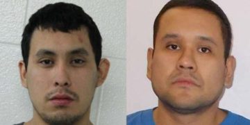 This handout conbination of photos released on September 4, 2022 by the Royal Canadian Mounted Police Saskatchewan shows Damien Sanderson and Myles Sanderson, the two suspects in the stabbings in the Saskatchewan province in Canada. - Ten people were killed and more than a dozen others were injured in stabbings in two remote Canadian communities Sunday, police said, as they launched a manhunt across several provinces for two suspects. (Photo by Handout / Royal Canadian Mounted Police Saskatchewan / AFP) / RESTRICTED TO EDITORIAL USE - MANDATORY CREDIT "AFP PHOTO /  Royal Canadian Mounted Police Saskatchewan " - NO MARKETING - NO ADVERTISING CAMPAIGNS - DISTRIBUTED AS A SERVICE TO CLIENTS